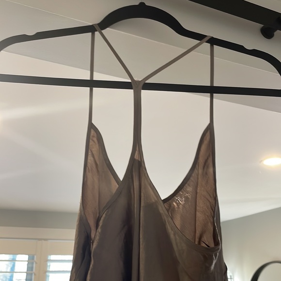 Aritzia taupe t strap slip dress - Picture 3 of 5